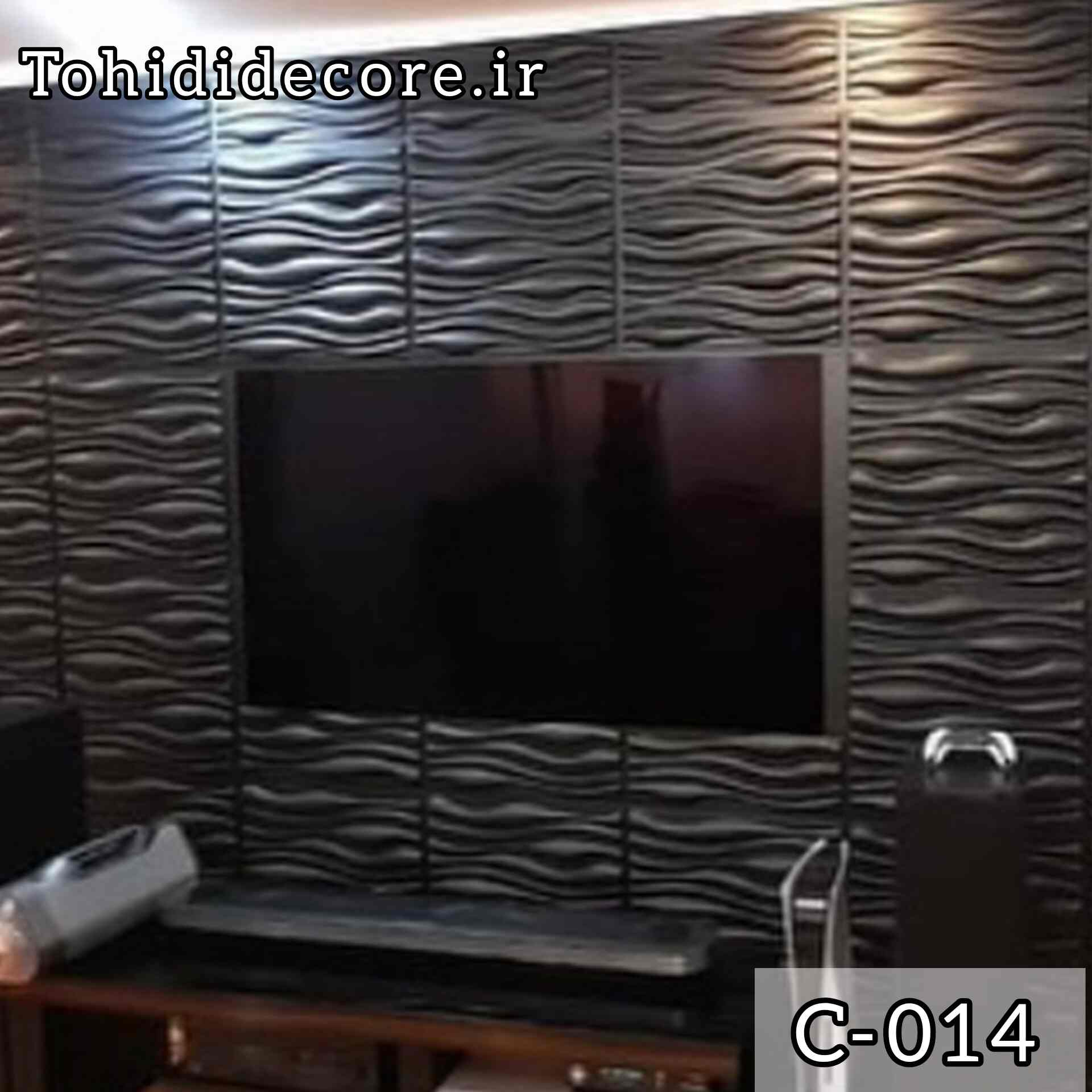  نمونه کار اجرا شده دیوارپوش پلیمری سه بعدی کد c014
