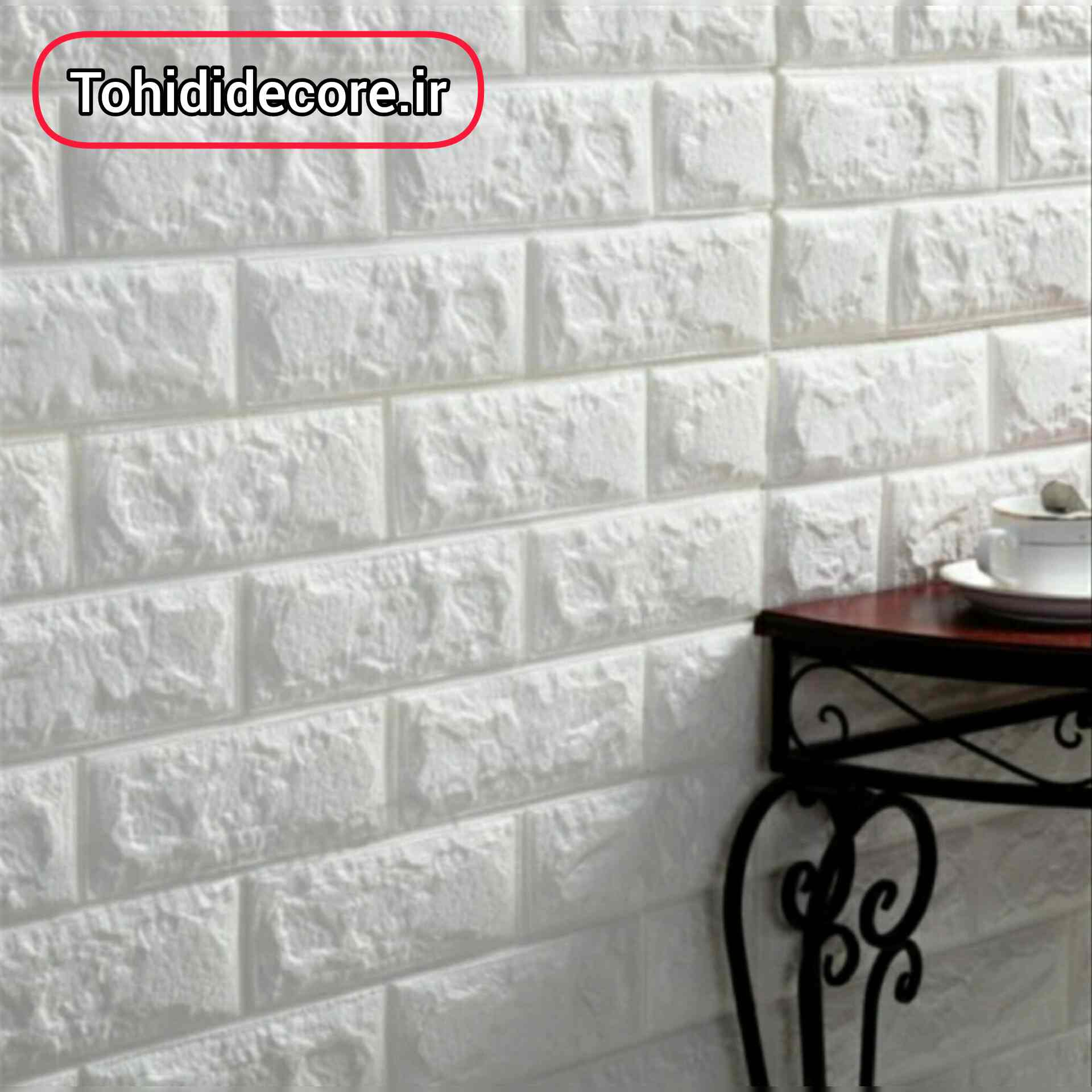 دیوارپوش فومی چسبدار طرح آجر کد 01