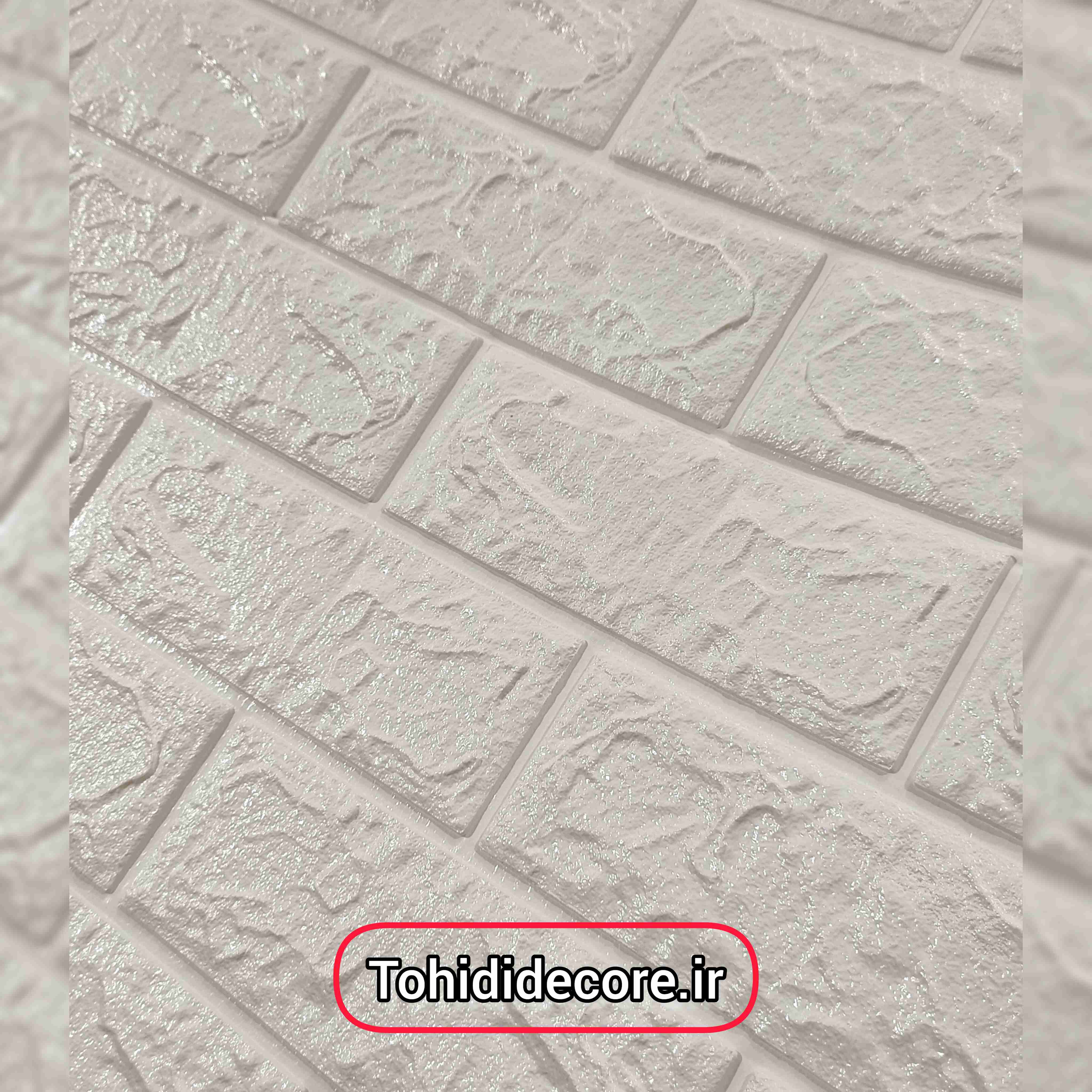 دیوارپوش فومی چسبدار طرح آجر کد 01