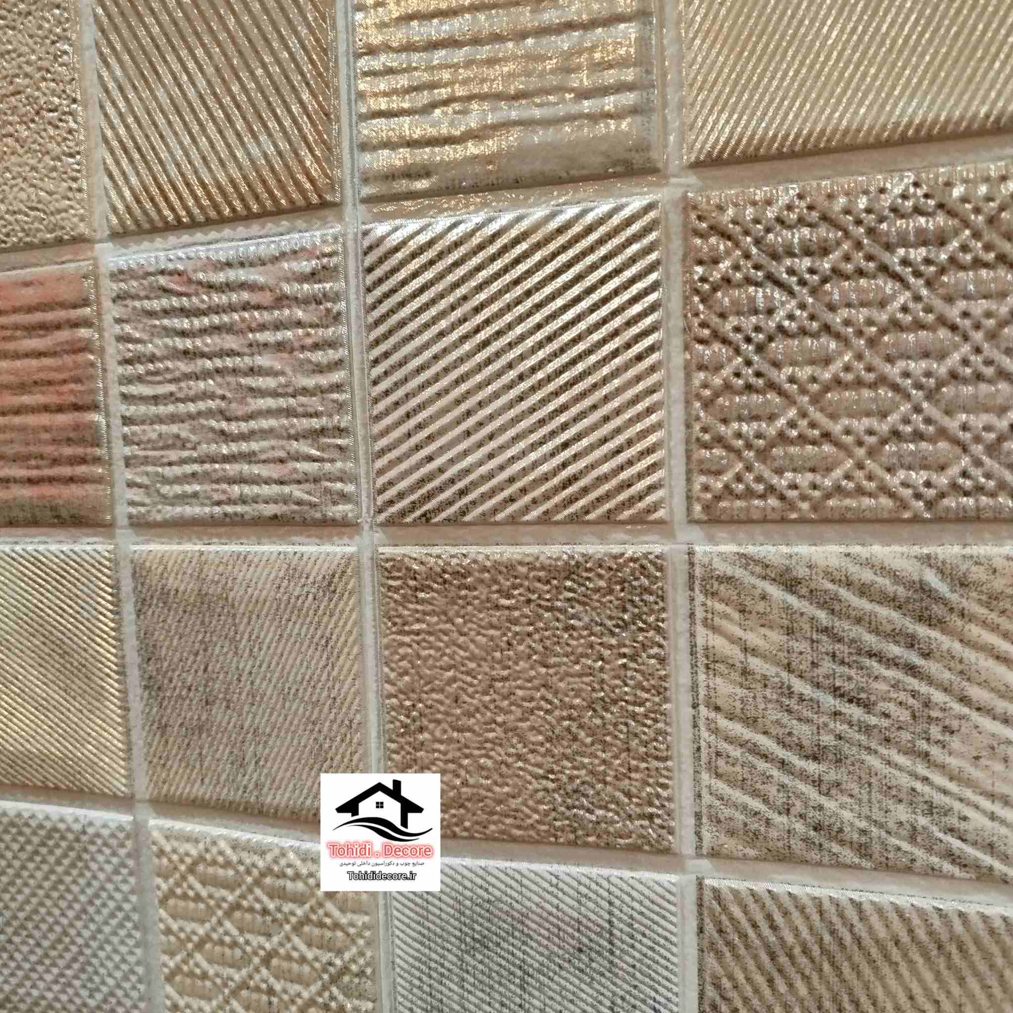  تصاویر دیوارپوش فومی چسب دار کدuf319 طرح سرامیک پشت چسب ار 