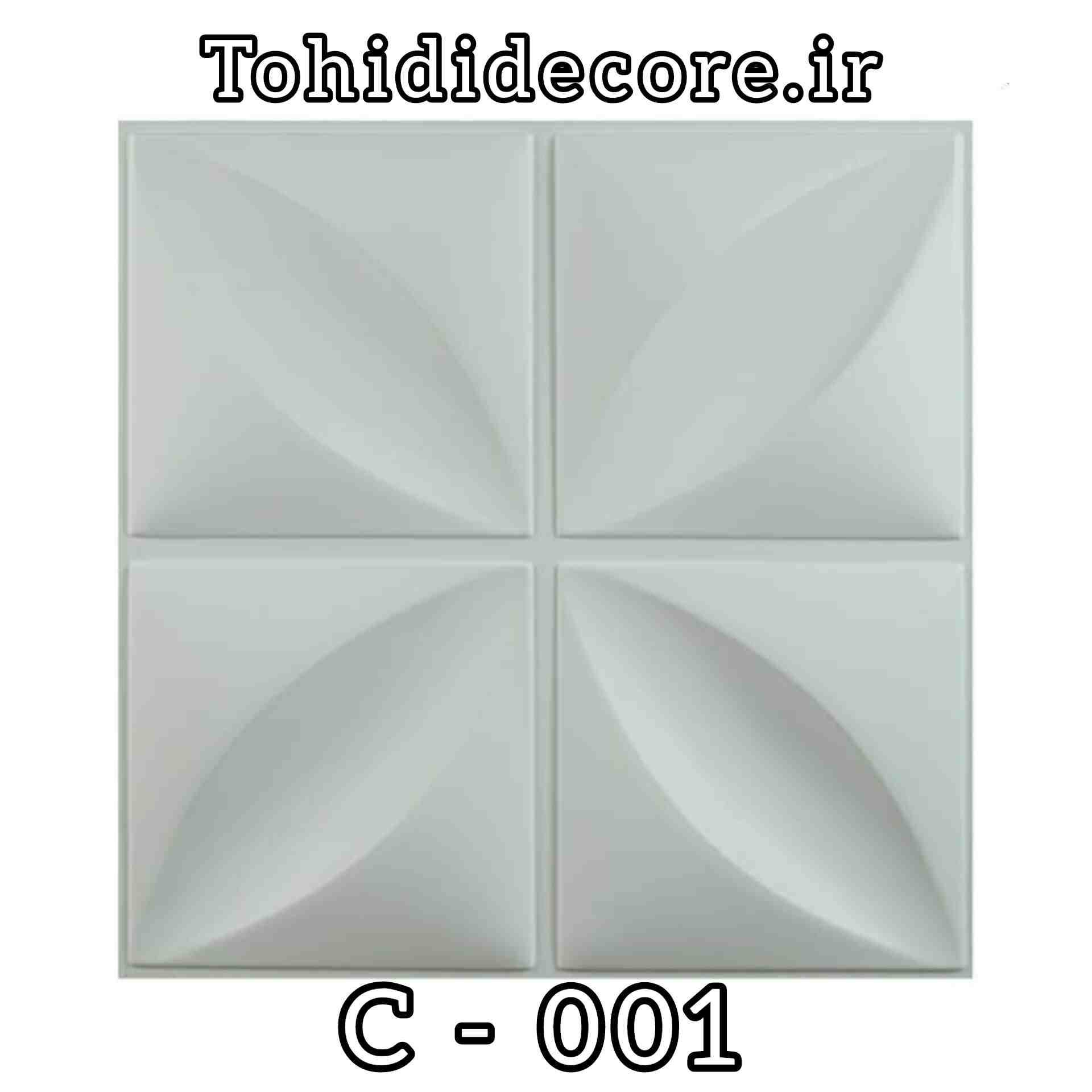  دیوارپوش پلیمری رنگ سفید مات