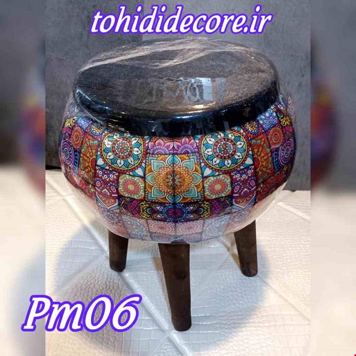 صندلی پاف مراکشی کوچیک سنتی 