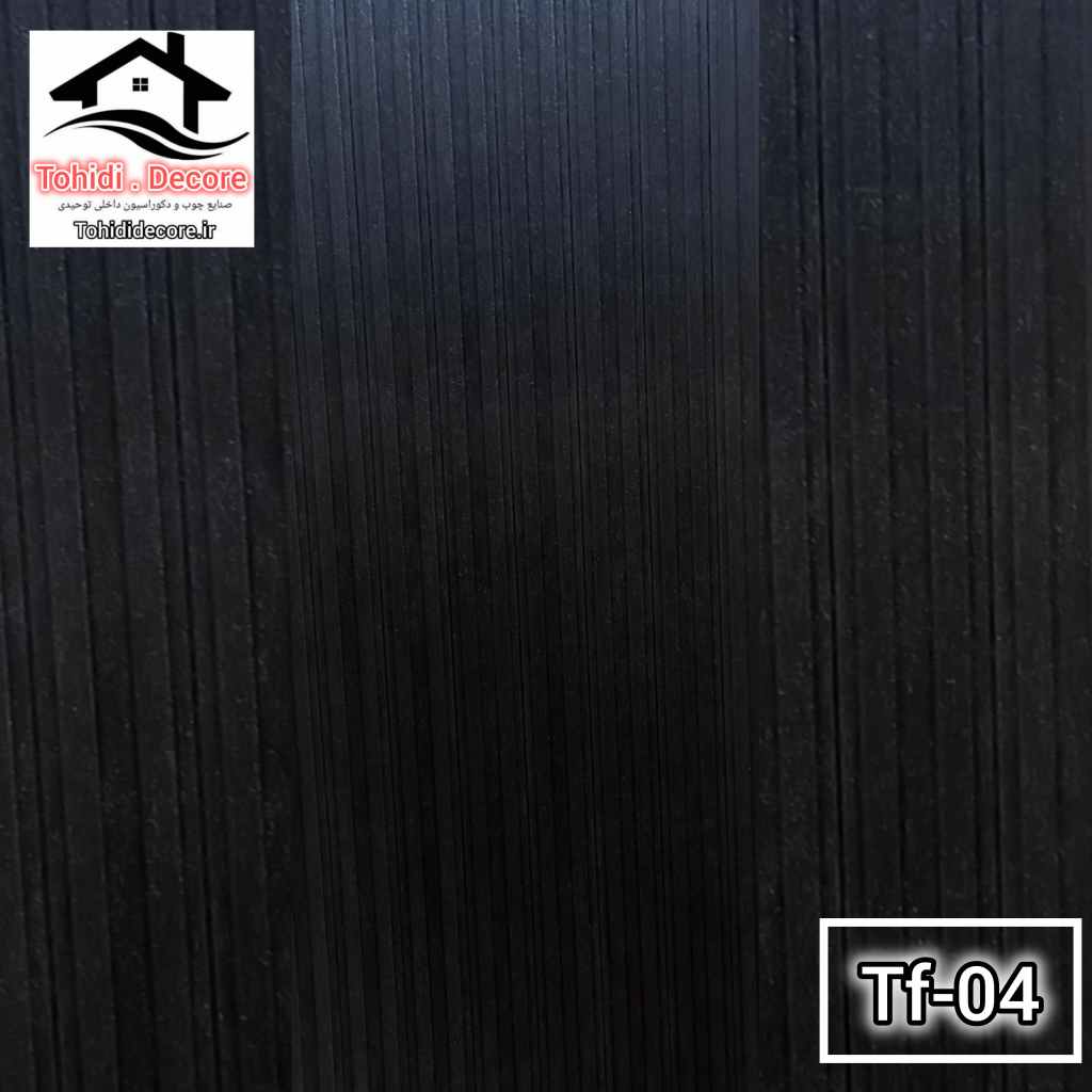 دیوارپوش ترمووفوم پشت چسبدار.مشکی کذtf04
